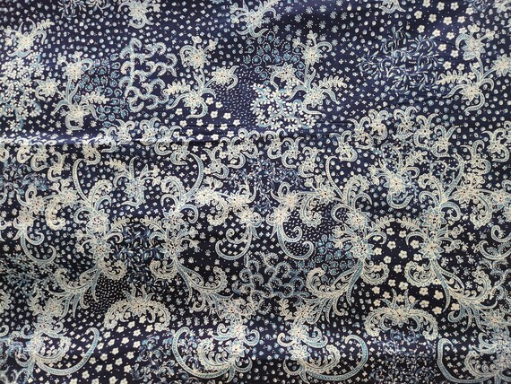 Indonesia Hand-drawn Batik Tulis Cotton Fabric Blue White - Etsy