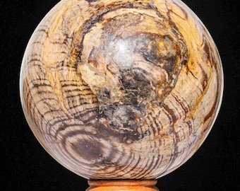 Esfera de cristal de aragonita polida de 180 mm, pedra para grade de chakras da aura.