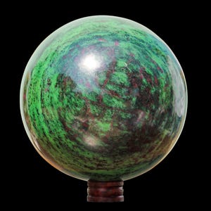 Große 290 MM Grün Rubin Zoisit Kugel: Heilendes Kristall Prunkstück