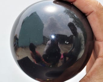 Oceanic Crystals Made Natural Black Tourmaline Healing Stone Made Sphere 80MM