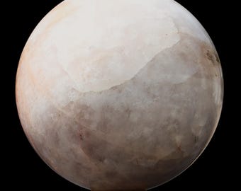 Esfera de Quartzo Branco Esculpida (280 mm): Decoração de Cristal para Meditação e Cura