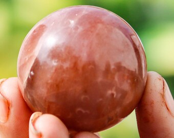 Orange Kyanite Crystal Ball (40MM): Chakra Healing Stone