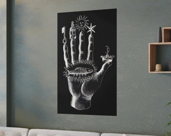 Hand of the Philosophers Mysteries Occult Decor Occult Art Occult Print Hermetic Alchemist Esoteric Alchemy Enochian Magick Golden Dawn