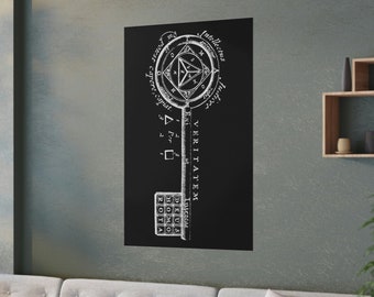 Key to the Mysteries Eliphas Levi Occult Decor Occult Art Occult Print Hermetic Alchemist Esoteric Alchemy Enochian Magick Golden Dawn