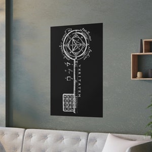 Key to the Mysteries Eliphas Levi Occult Decor Occult Art Occult Print Hermetic Alchemist Esoteric Alchemy Enochian Magick Golden Dawn