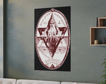Eliphas Levi Seal of Solomon Occult Decor Occult Art Occult Print Hermetic Alchemist Esoteric Art Alchemy Enochian Magick Golden Dawn