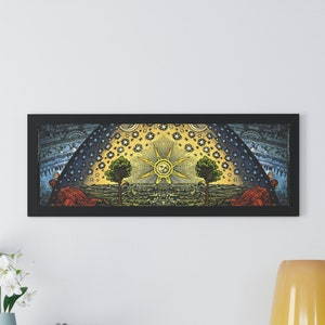 Flammarion Esoteric Art Sun Moon Stars Occult Decor Occult Art Occult Print Witch Poster Hermetic Witchy Artwork Alchemy Golden Dawn