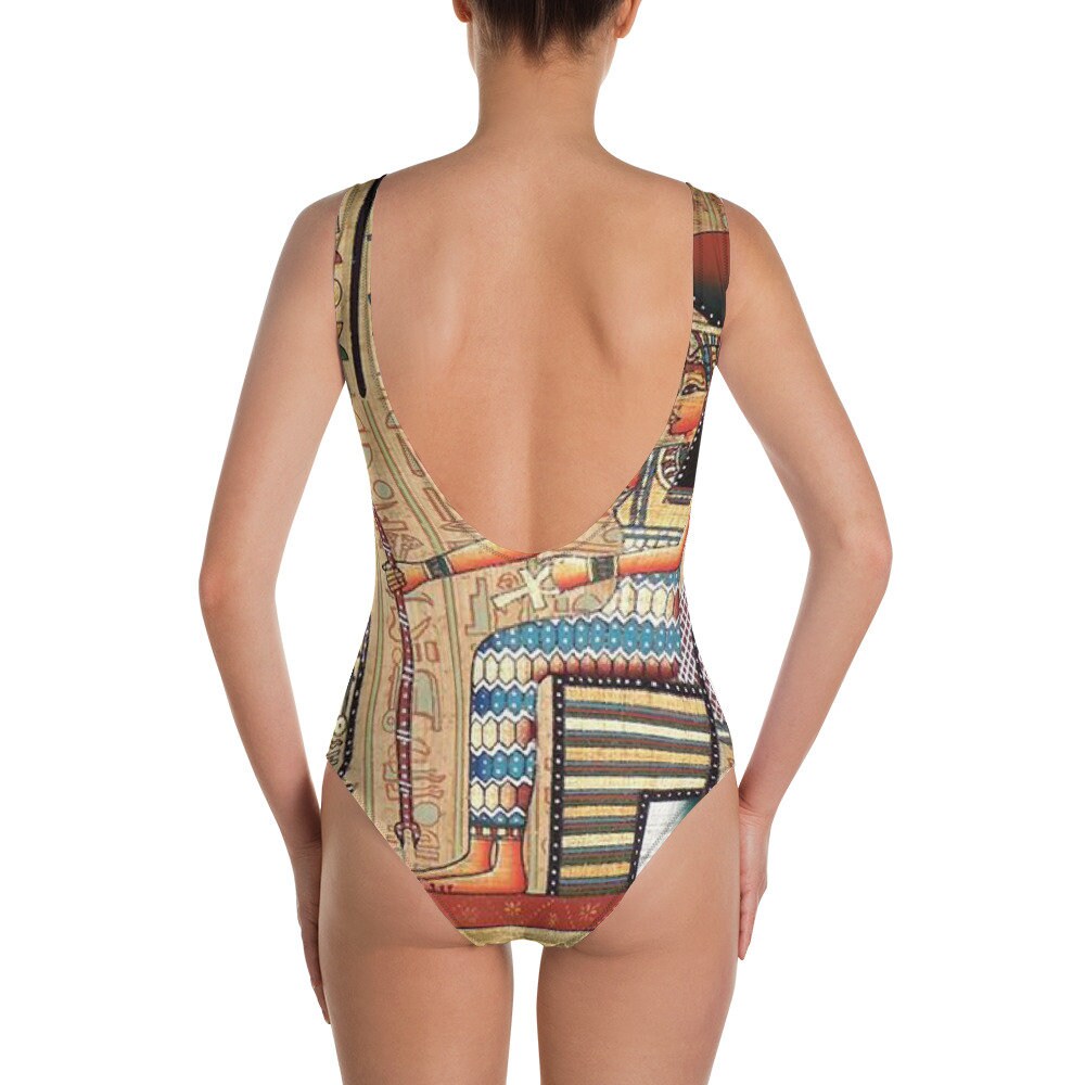 Ancient Egypt Egyptian Revival Bodysuit Women One Piece Swimsuit Bathing Suits