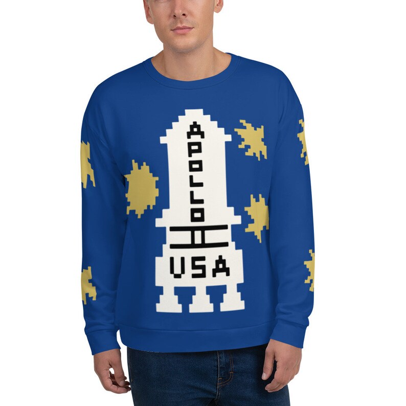 Apollo 11 Fleece Pullover Stephen King Oversized Sweater the Shining ...