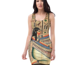 Ancient Egypt Egyptian Dress Egyptian Revival Goth Dress Witch Dress Wiccan Dress Pagan Clothing Gothic Dress Witch Clothing Wiccan Clothing