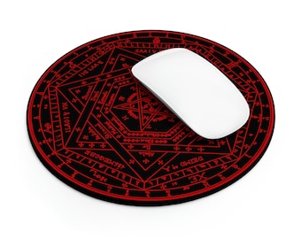 Enochian Magick Archangel Sigils Occult Art Custom Mouse Pad Alchemist Esoteric Art Hermetic Mercury Emerald Tablet Golden Dawn Rosicrucian