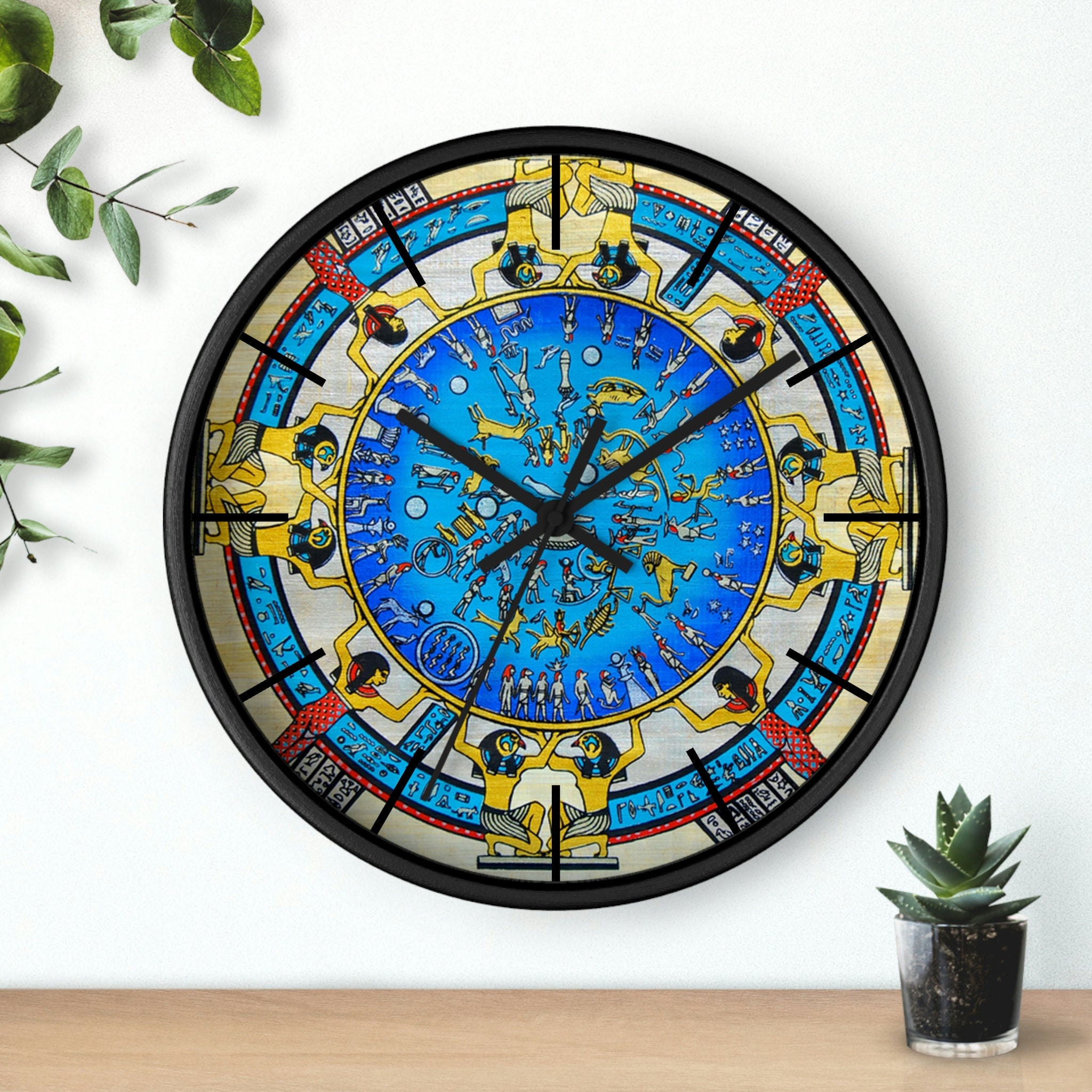 Dendera Zodiac Unique Wall Clock Egyptian Revival Ancient Egypt