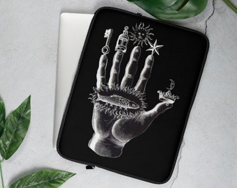 Hand of the Philosophers Mysteries Esoteric Neoprene Laptop Sleeve Macbook Sleeve Macbook Case Macbook Pro 13 Case Macbook Pro 15 Case