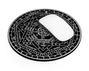 Enochian Magick Archangel Sigils Occult Art Custom Mouse Pad Alchemist Esoteric Art Hermetic Mercury Emerald Tablet Golden Dawn Rosicrucian