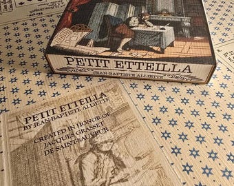 Petit Etteilla Cards and Book Set in English Cartomancy Tarot Divination Fortune Telling with Playing Cards Professional French Translation