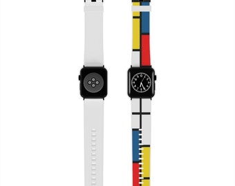 Mondrian Apple Watch Band Color Block New Wave iWatch Band Retrowave Apple Watch Strap iWatch Strap Custom Watch Strap 80s Clothing