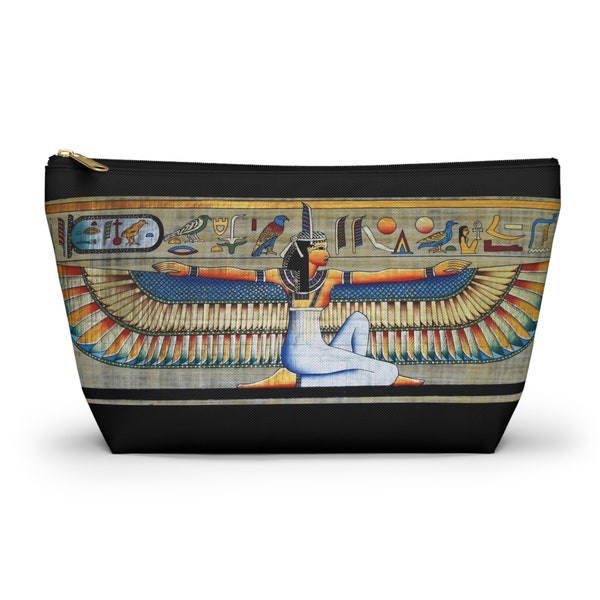 Ancient Egypt Egyptian Revival Tarot Bag Tarot Pouch Hieroglyphics Witch Bag Toiletries Bag Egyptian Goddess Eye of Horus All Seeing Eye