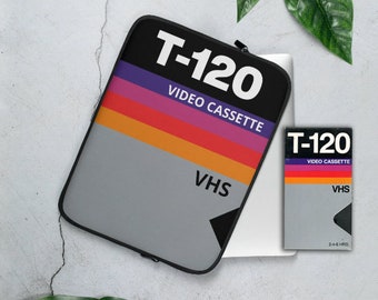 VHS Tapes Retrowave Neoprene Laptop Sleeve 15.6 Macbook Sleeve Macbook Pro 13 Case Macbook Pro 15 Case Macbook Air 13 Case Cassette Tapes