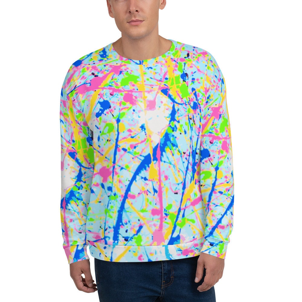 80’s Nwt Hand Painted Street Style Sweatshirt by Greenie Apg main image 0