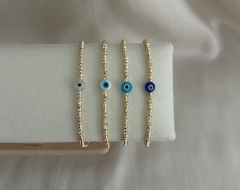Dorika beaded bracelet with Nazar/Evil Eye/ bracelet/beaded bracelet/friendship bracelet