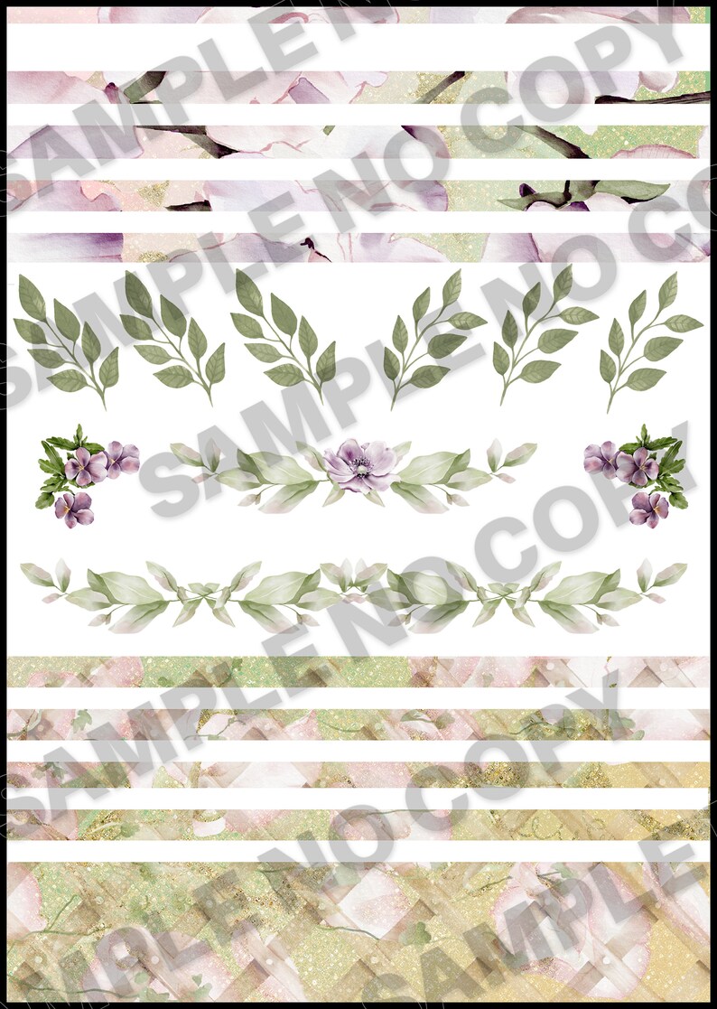 Floral Boho Garden Weekly Planner Stickers | Cozy Vertical Spread Kit ...