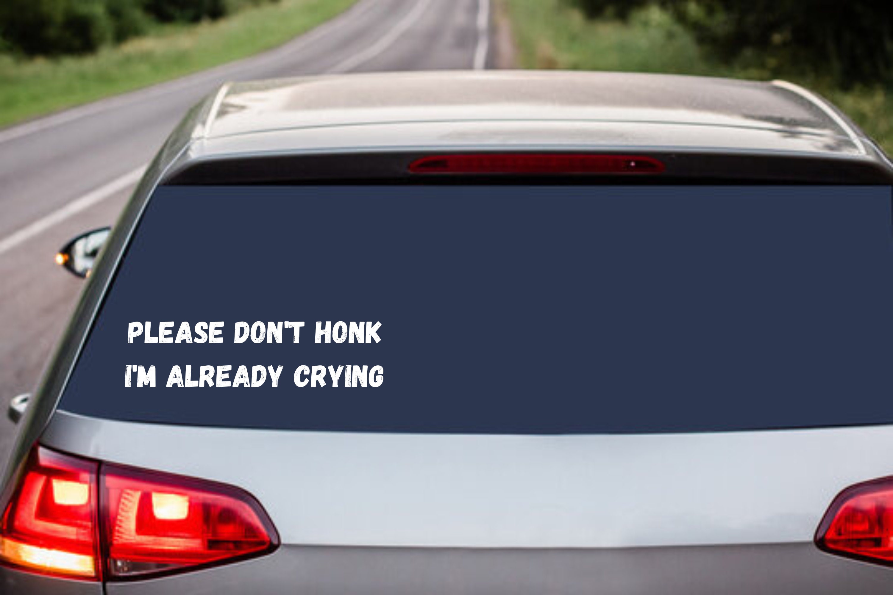 Bitte nicht hupen! Hupe Verkehr Auto' Sticker