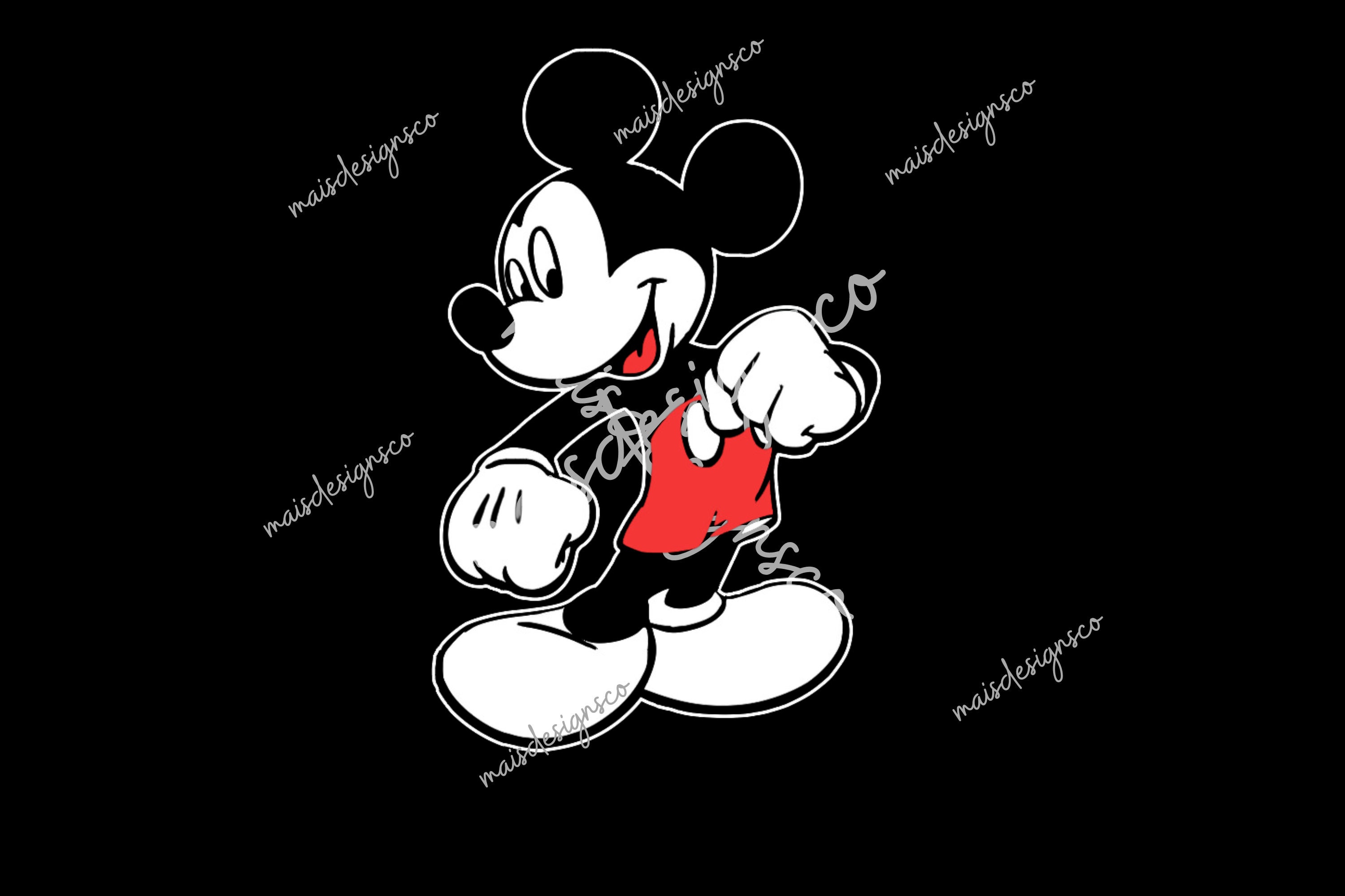 Autocollants Disney Mickey &Minnie Mouse Disney Autocollants vinyles  imperméables Feuille dautocollants -  France