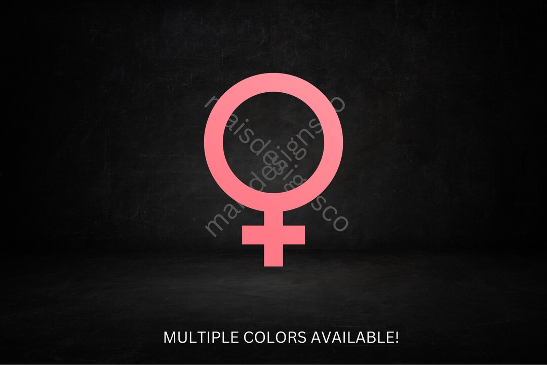 Female Symbol Decal | Car Decals | Name Stickers | Window Decals | Logo ...