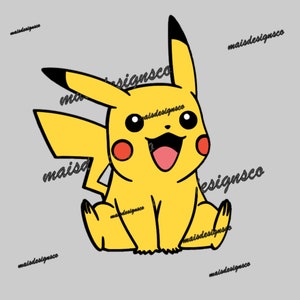 Sticker Pikachu | Stickers voiture | Stickers prénoms | Stickers fenêtre | Stickers à logo | Sticker vitre de voiture | Autocollants pour voitures | Autocollants pour voiture | Pokémon