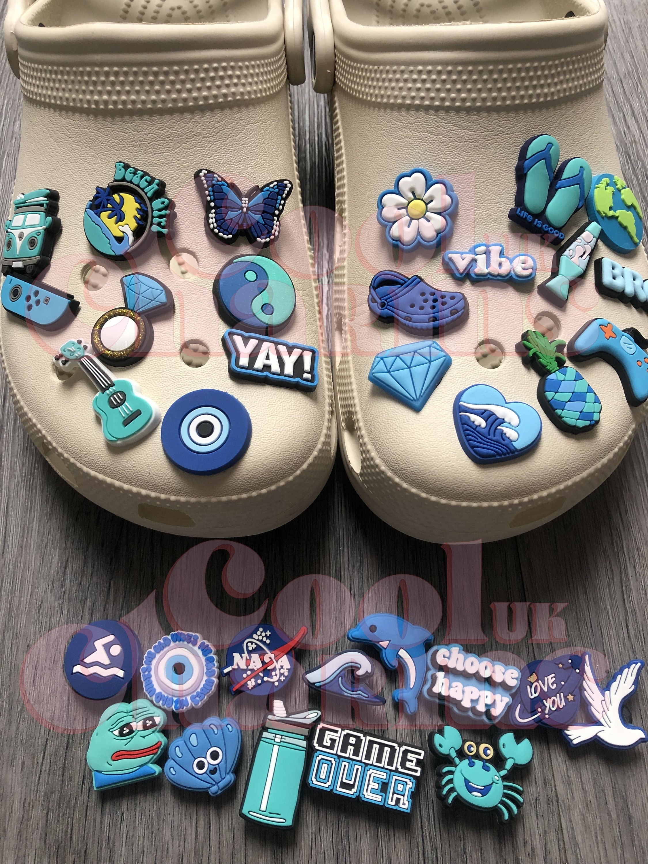 Beach Theme PVC Jibbitz Shoe Charms Fun Clog Garden Charm With Buckle Croc  Pins Perfect Gift For Adults And Kids 221116 From Lu09, $2.66