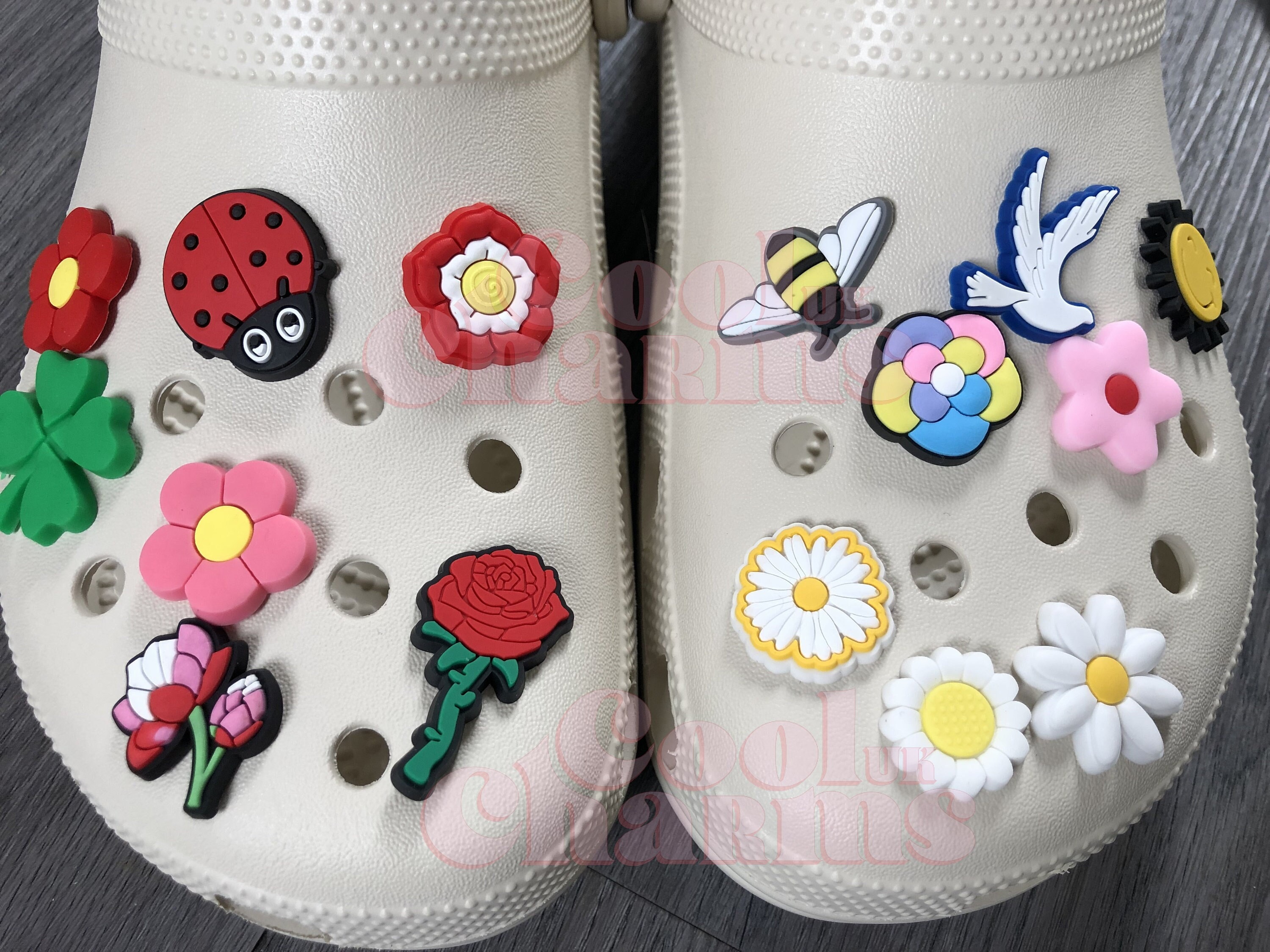 croc shoes charms kit cute carton 12pcs ice cream Accessories jibz for croc  clogs shoe Decorations