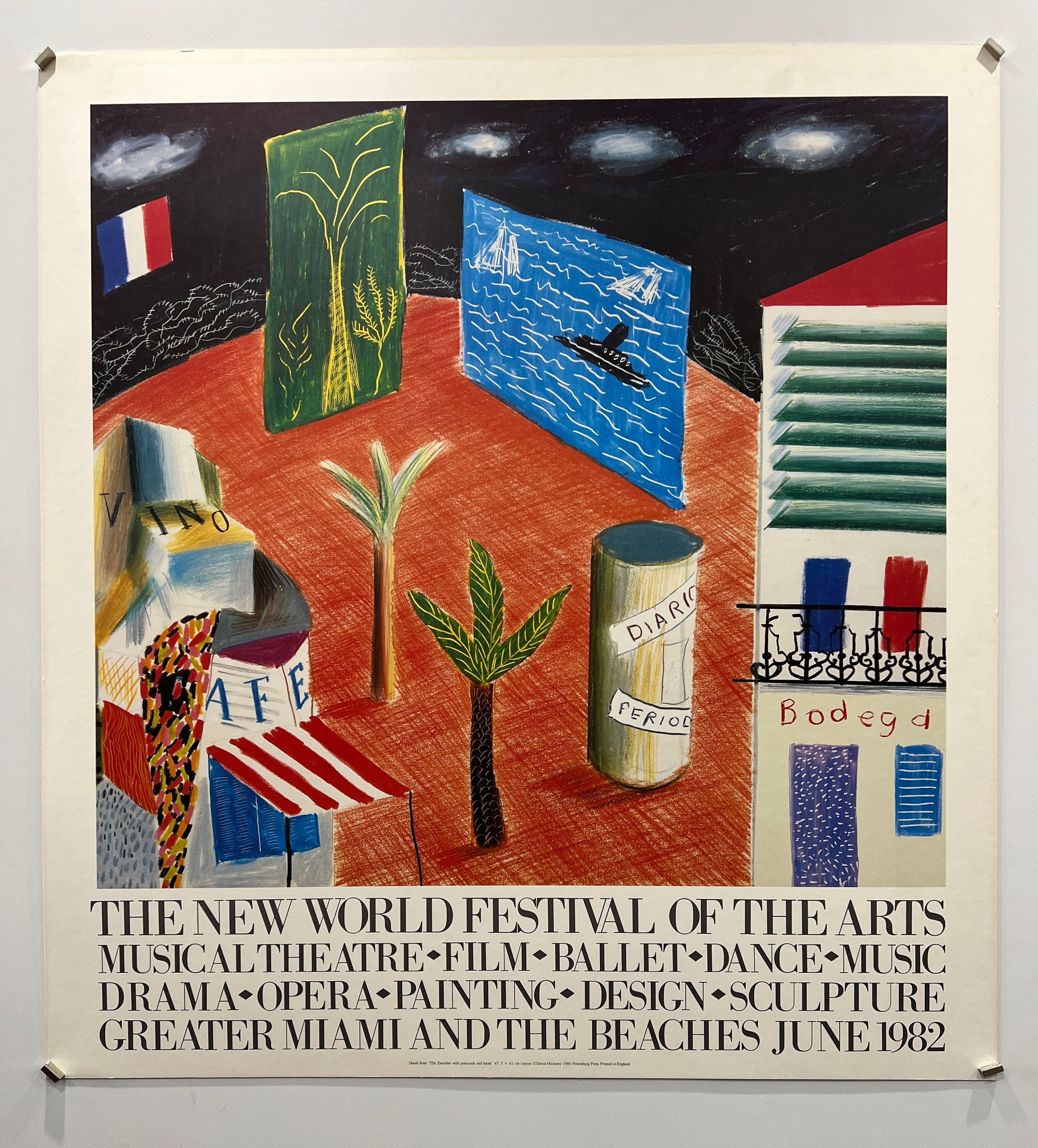 David Hockney Poster - the New World Festival of the Arts (greater