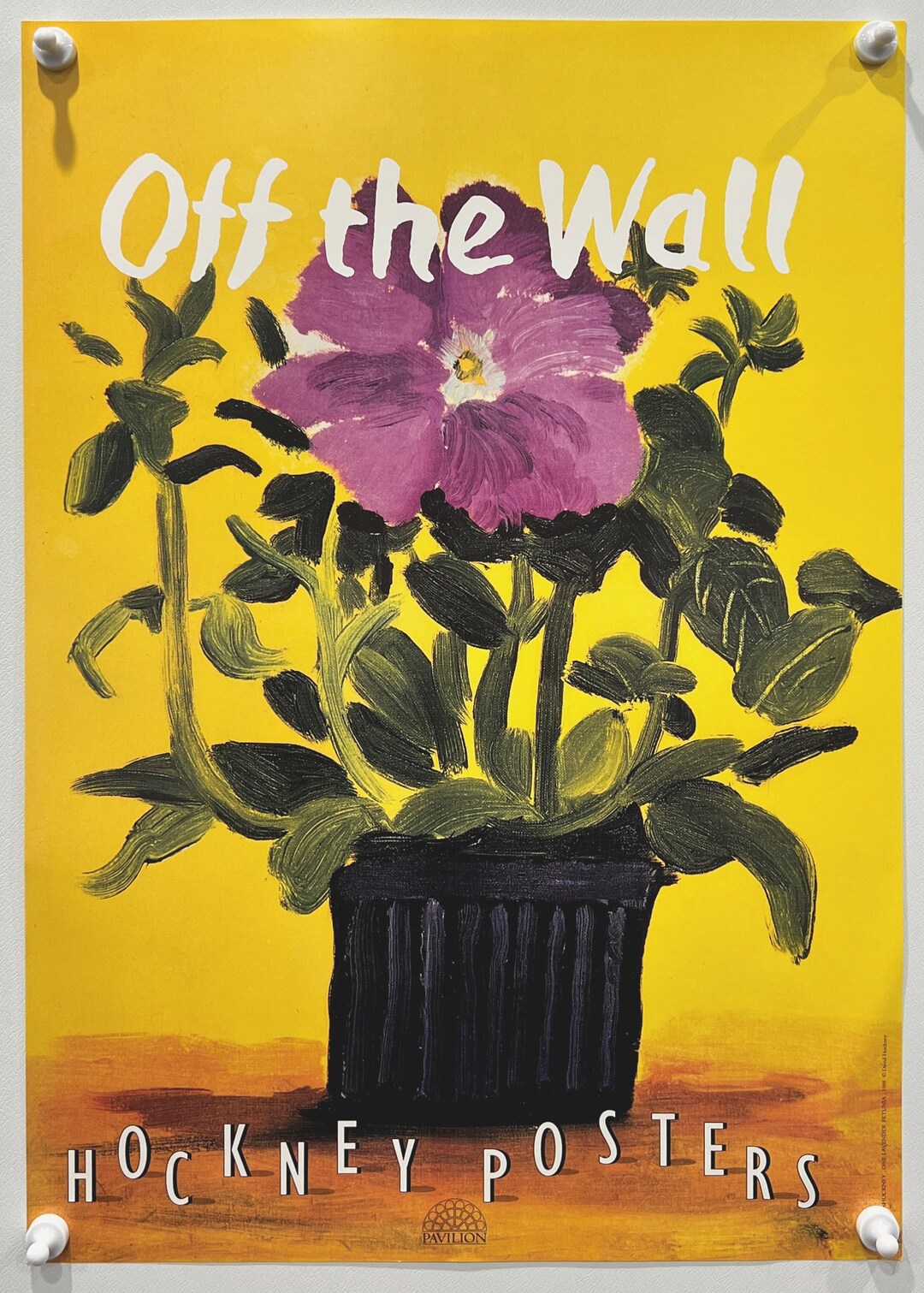 David Hockney Poster - 'off the Wall', 1994 - Original Rare Poster