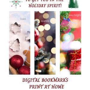 Christmas Printable Bookmarks, Christmas Bookmarks to Print ...