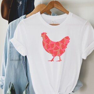 Women Chicken Shirt, Chicken Shirt, Love Chickens, Animal Shirt, Watermelon Shirt, Funny Farmer Shirt, Chicken, Lover Shirt, Farm Tee