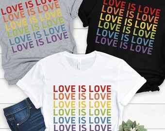 Love is Love T-Shirt, Womens Love is Love Shirt, Pride Shirt, Mens Love is Love Shirt, Kindness Shirts, LGBTQ Support Tees, Gay Pride Shirt