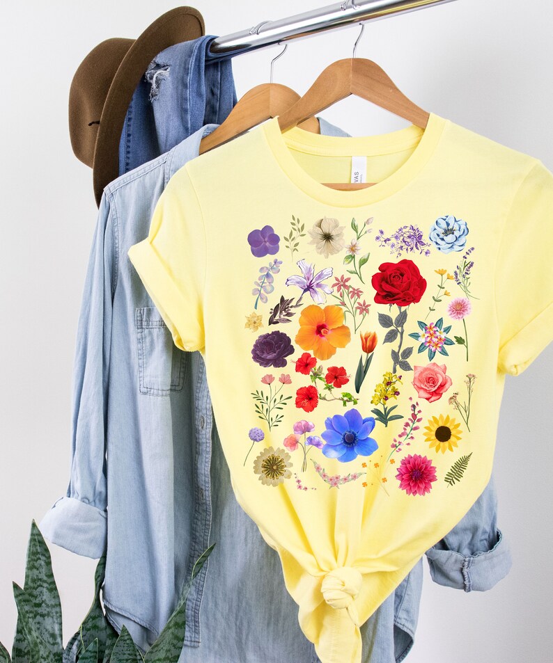 Wildflower Tshirt, Wild Flowers Shirt, Floral Tshirt, Flower Shirt ...