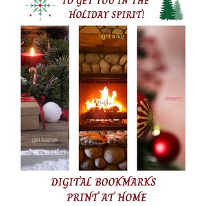 Christmas Printable Bookmarks, Christmas Bookmarks to Print ...