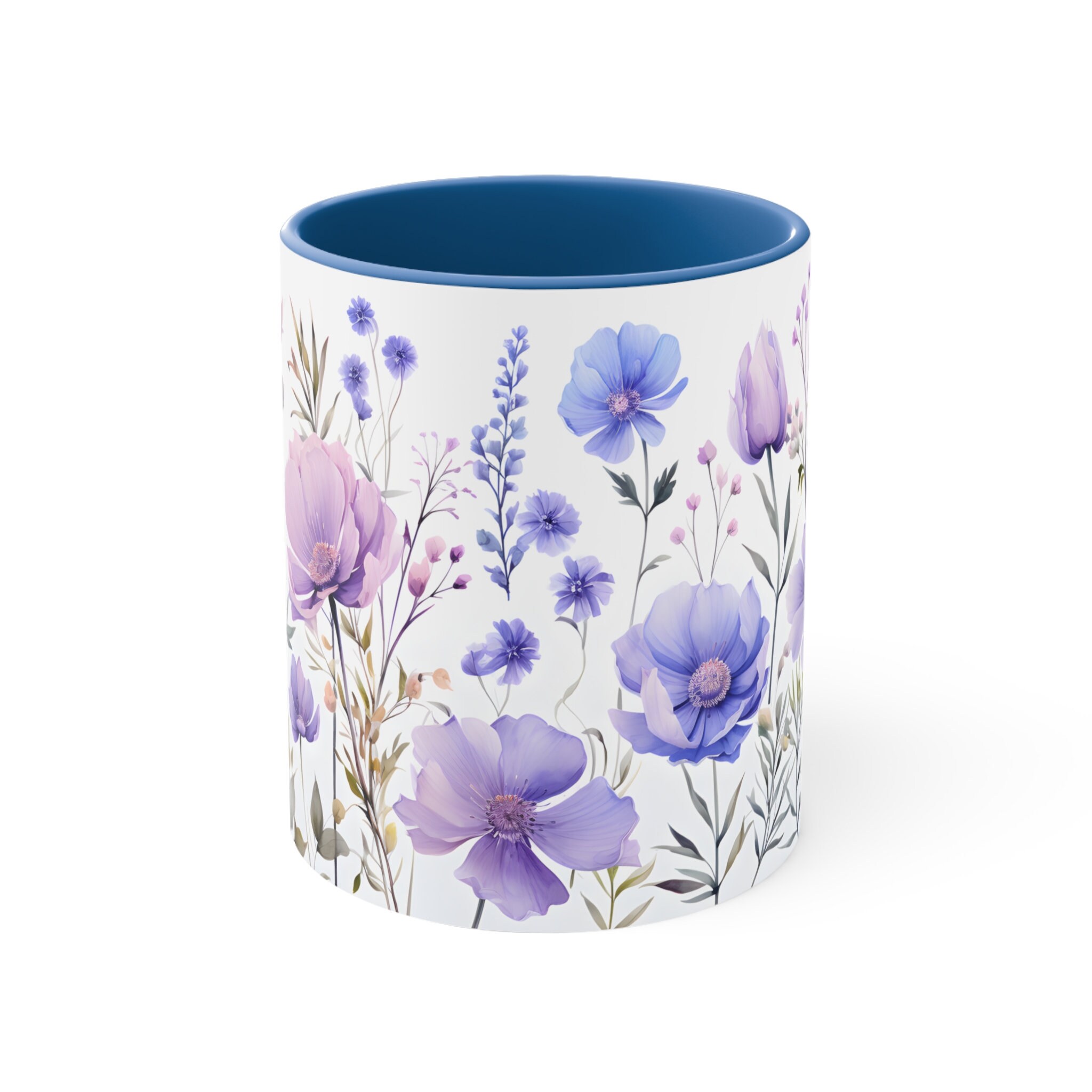 Wildflower Mug, Floral Mug. Botanical Mug, Accent Mug, Tea Mug, Coffee ...