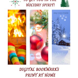 Christmas Printable Bookmarks, Christmas Bookmarks to Print ...