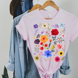 Wildflower Tshirt, Wild Flowers Shirt, Floral Tshirt, Flower Shirt ...