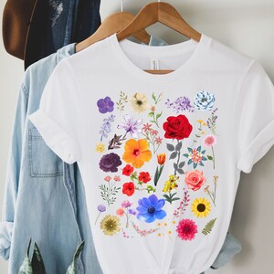 Wildflower Tshirt, Wild Flowers Shirt, Floral Tshirt, Flower Shirt ...