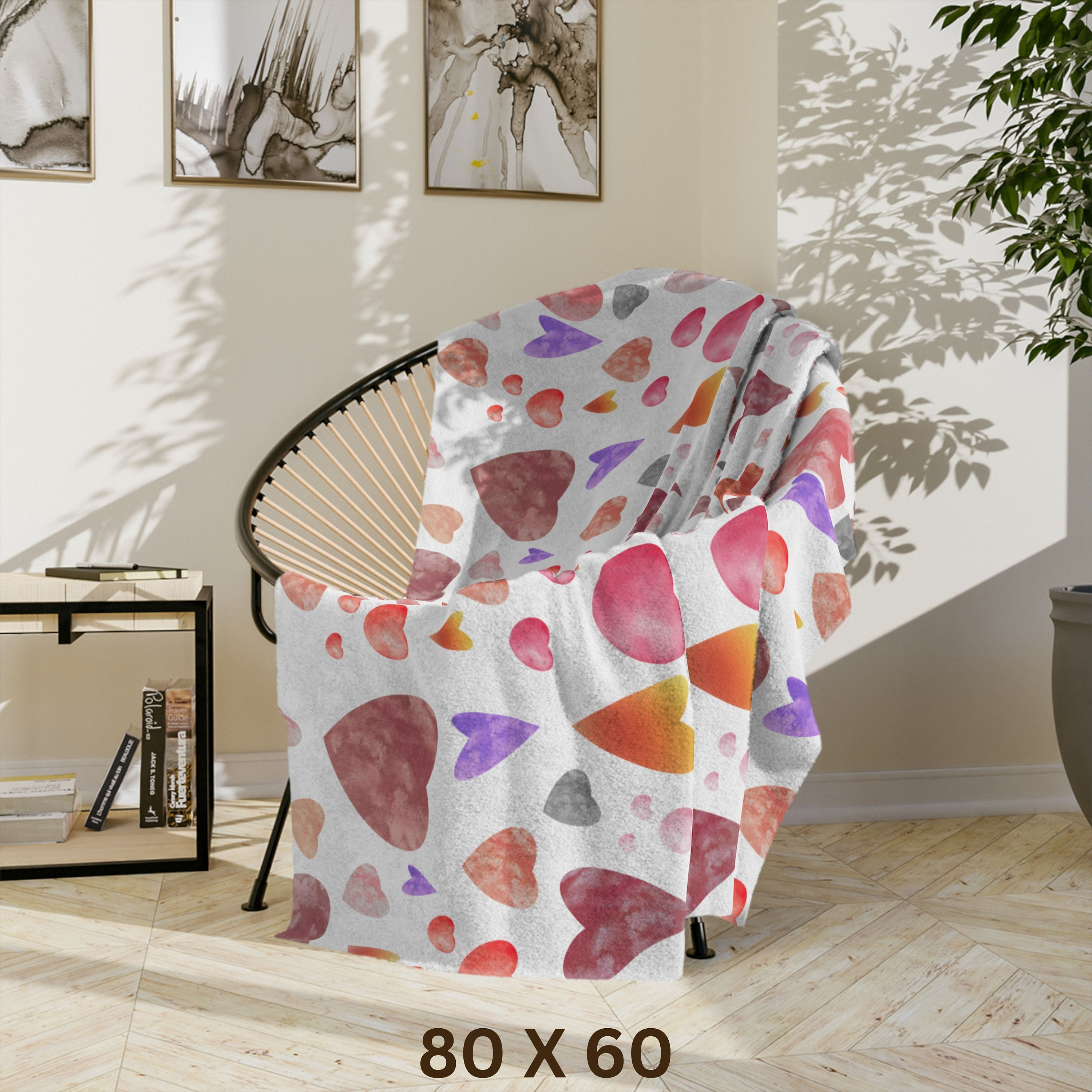 Heart Blanket for Lovers Valentines Blanket Cozy Hearts Etsy