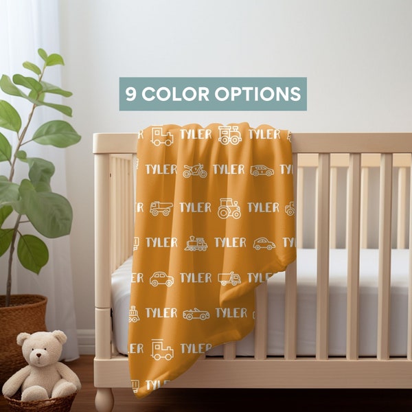 Personalized Blanket Newborn Boy Name Blanket For Toddler Minky Blanket Nursery Decor Comforter Custom Baby Name Blanket Nephew Gift Idea