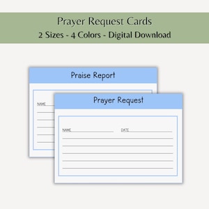Prayer Request Card Template Praise Report Card Minimalist Prayer Ministry Card Small Group Shared Prayer Meeting Card Digital Church Tool