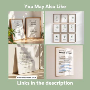 Bible Verse Gallery Names of God Set of 6 Christian Wall Art Typography ...