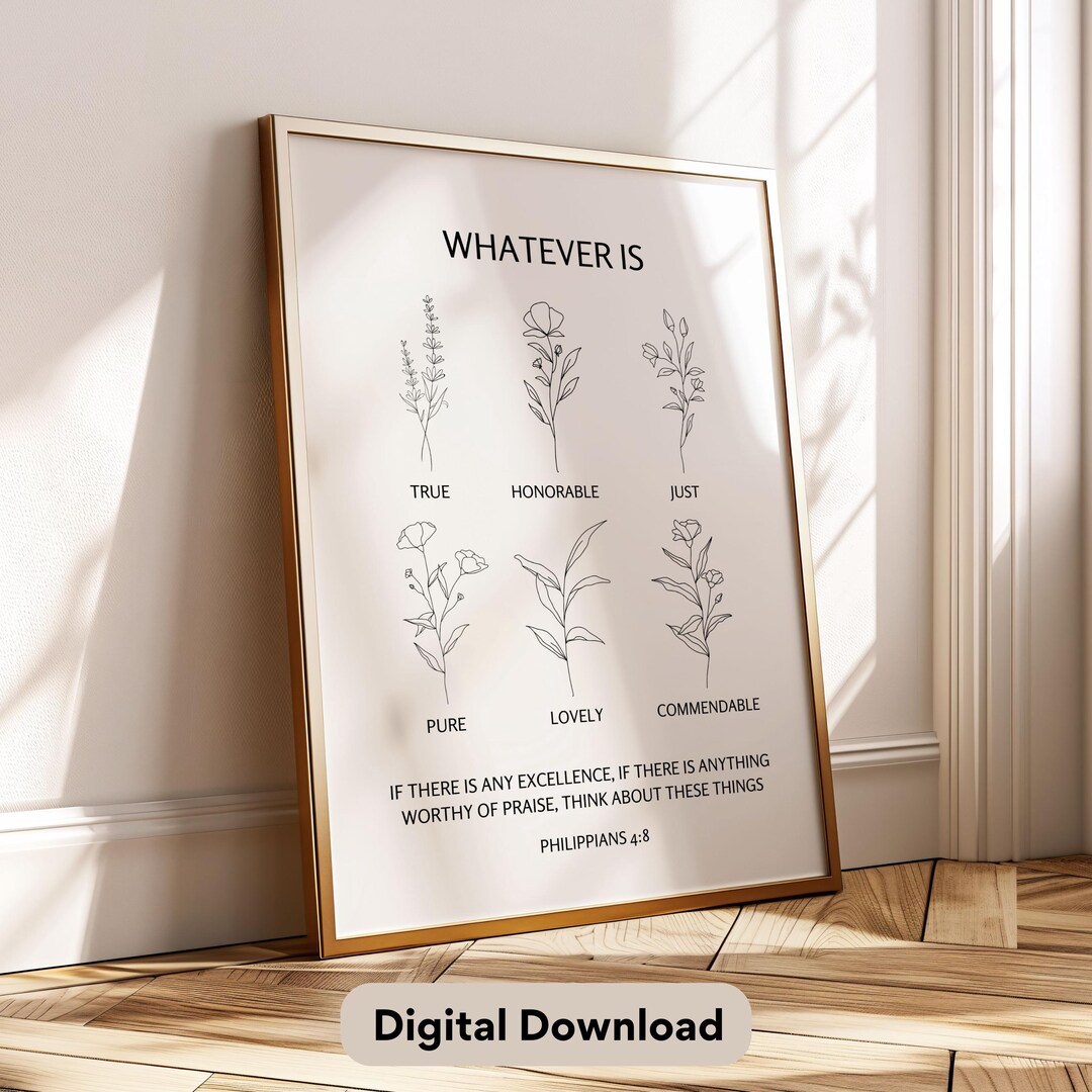 Bible Verse Print Minimalist Wall Art Christian Gift Scripture Art ...