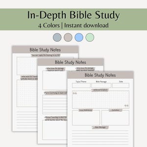 Bible Study Worksheet In Depth Scripture Study Template Topical Study Goodnotes Template Prayer Study Notes Devotional Journal Small Group