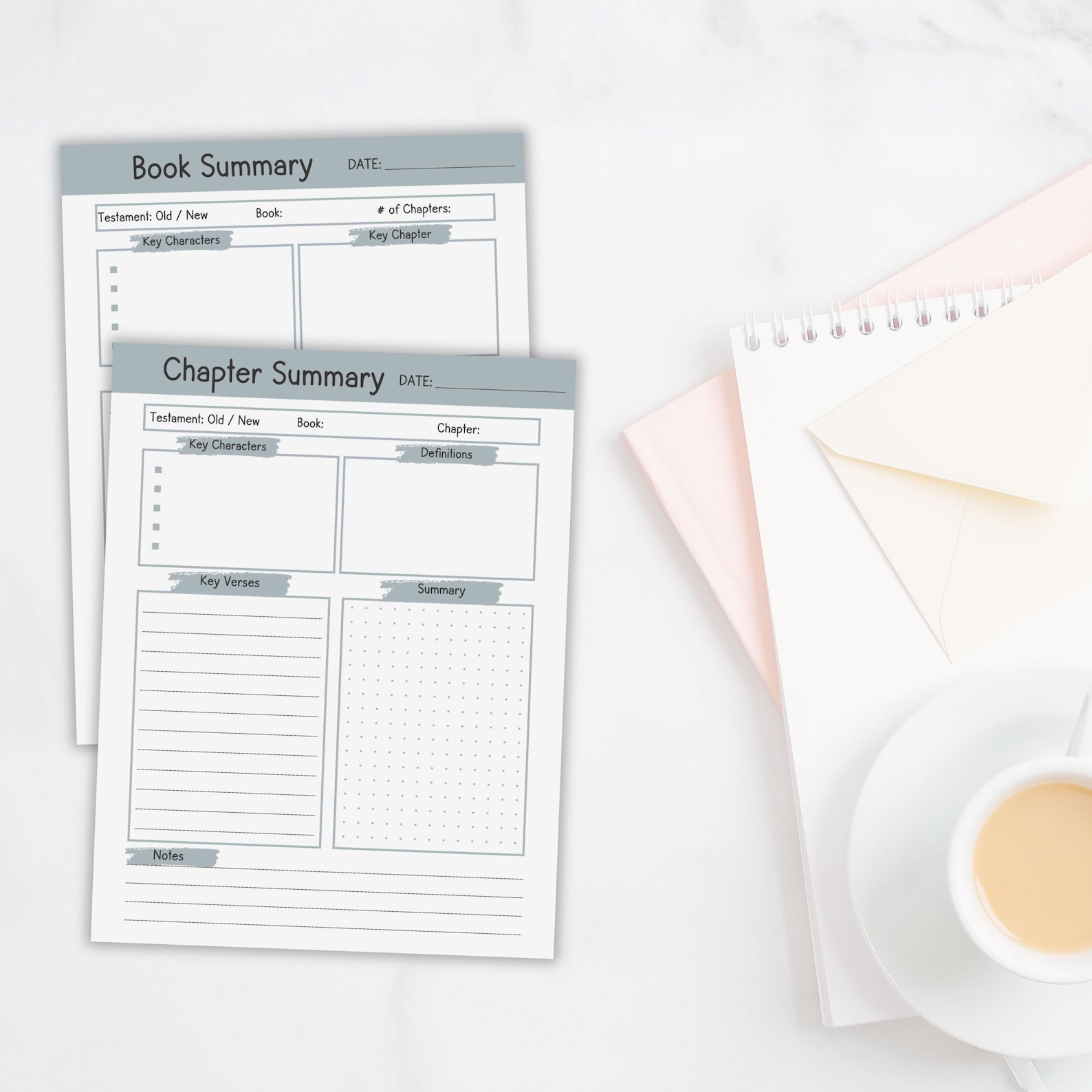 Chapter Summary Bible Study Printable Template Book Summary Christian ...