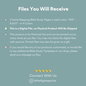Verse Mapping Scripture Worksheet Printable Bible Study Template ...